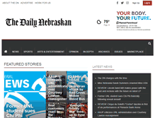 Tablet Screenshot of dailynebraskan.com